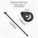 738-0919 617-04094 Steering Shaft w/ Bushing Kit Compatible with MTD Troy-Bilt Craftsman Lawn Mower 247288841 247288810 24728905 w/Steering Gear Bushing, Steering Rod Cap & Screw, Steering Shaft