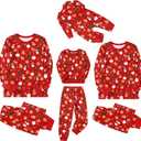 CARETOO Family Christmas Pajamas Matching Sets Xmas Long Sleeve Pjs Set for Men Women Kids Toddler Baby Boy Girl Sleepwear (XX-Large, Red Snowman)