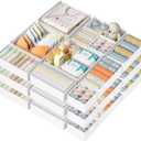 DIMJ Drawer Organizer Clothes Storage - 24 Pack Baby Dresser Organizer for Nursery, Small Fabric Closet Drawer Organizer Bins for Underwears Socks, Foldable Storage Dividers Organization for Bedroom