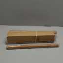 2 Pack Wood Curtain Rods for Windows 30 to 56 Inch, Boho Vintage Decorative 1 Inch Diameter Wooden Curtain Rod, Adjustable Heavy Duty Rustic Farmhouse Drapery Pole with Wood Grain Finials