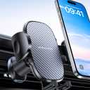 Miracase Car Vent Phone Mount, Universal Cell Phone Mount [Upgraded Clip Never Fall Off] Hands Free Airvent Phone Holders for Your Car Compatible with iPhone All Smartphones, Dark Black