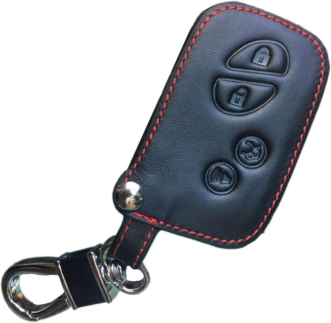 Leather Keyless Entry Remote Control Key Fob Cover Case Protector Replacement Fit for Lexus ES350 GS300 GS350 GS430 GS450h ISC IS250 IS350 LS460 LS600h HYQ14AAB 89904-50380 89904-30270