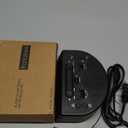 Digital Alarm Clock Radio for Bedroom with AM/FM Radio, Earphone Port, Easy to Read 1.4 LED Digits, Presets, Sleep Timer, Dimmer, Snooze and Battery Backup