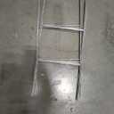 6 Pack Heavy Duty Metal H Frame Wire H Stakes 17.5X7", Extra Large, Black