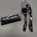 3-in-1 Stainless Steel Garlic Press & Peeler Machine - Professional Garlic Mincer, Crusher, and Chopper with Silicone Peeler & Brush - Essential Kitchen Gadget for Perfectly Minced Garlic