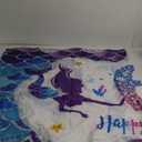 Eiurteao Mermaid 6th Birthday Banner Decorations for Girls, Little Mermaid Themed Happy 6 Birthday Background Sign Party Supplies, Under The Sea 6 Year Old Bday Photo Props Decor for Outdoor Indoor