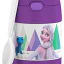 THERMOS FUNTAINER Insulated Food Jar  10 Ounce, Frozen 2  Kid Friendly Food Jar with Foldable Spoon