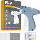 FNV Quicker Clothing Fixer, Stitch for Clothes, Quicker Sewing for Cloth, Mini Sewing Stitch Machine with 6 Needles, 1000 Black&1000 White Fasteners (Light Blue)