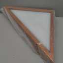 Flag Case for Burial Flag, 5' x 9.5' Funeral Flag Display Case Brown Wood Memorial Flag Shadow Box for Military Veterans with Glass Covered and Wall Mounted