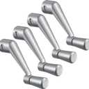 MorningRo 4 Pack Window Crank Handle Replacement H 3966 H 4106, 3/8" Spline Socket Crank Handle with Smooth 360 Degree Operation, Casement Window Rotating Handles Provide Security for Windows