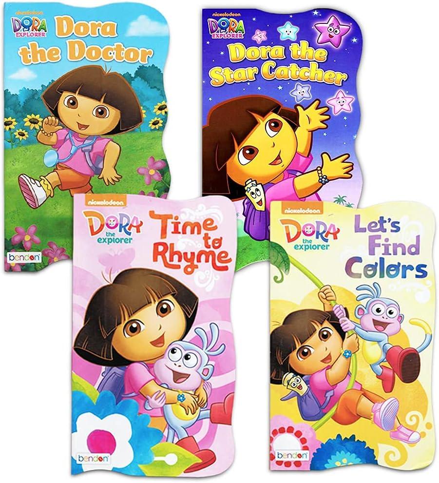 Nickelodeon Dora The Explorer Baby Toddler Board Books - Set of Four