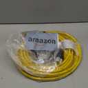 Tellegloww 25 ft RV Generator Flat Extension Cord Compatible with NEMA L5-30P to 3X 5-20R/ 5-15R, 30A 3Prong Lock Generator to 110V 15/ 20A Outlet Distribution Adapter 10 Gauge ETL Listed, Yellow