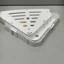 Sotfamily Plastic Shower Caddy Corner (for 90 Only), 4 Pack Adhesive Corner Shower Shelves for Bathroom Organizers and Storage, White