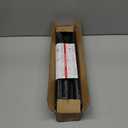 Black Shower Curtain Rod 31 to 80 Inch,1 Inch Diameter Adjustable Spring Tension Stainless Steel Telescoping Rod,Easy Install,No Rust