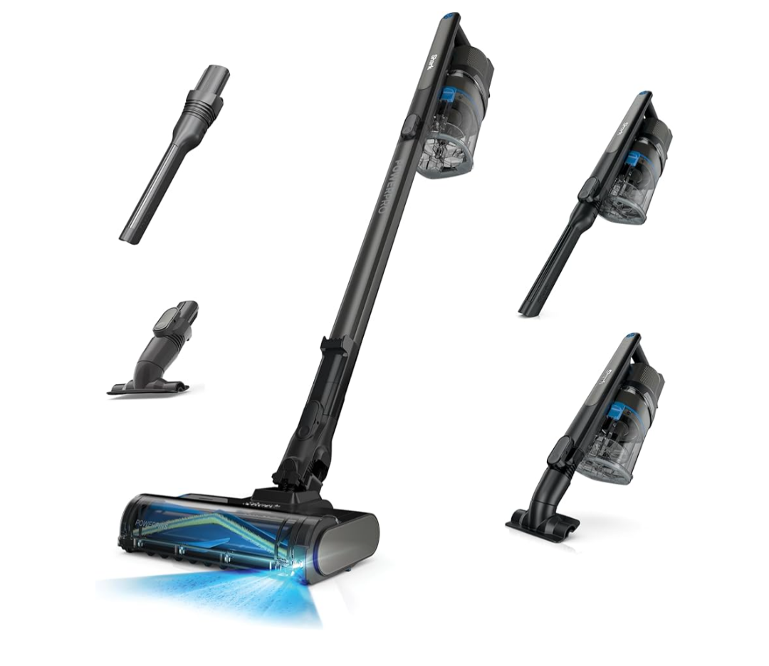 Shark PowerPro Reveal Plus Cordless Vacuum, Floor Detect & Dirt-Reveal Technology, HEPA Filter, Carpet & Hard Floor, Rechargeable, Charcoal, IZ376H