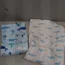 david's kids Micro Fleece Baby Sleep Sack 12-18 Months, Soft Warm Baby Wearable Blankets with 2-Way Zipper, 2 Pack Comfy Sleeping Bags for Infant Newborn Boys Girls Neutral, Large Size, Ocean Animal