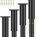 Wlrrcwdttc 4 Pcs Adjustable Bed Support Legs for Bed Frame/Bed Center Slat, Metal Adjustable Furniture Legs 7.08-13 inch for Bed/Sofa/Cabinet/Couch/Dresser/Table, Thickened Heavy Bed Replacement Legs
