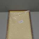 Oirlv Wood Flat Jewelry Tray Stackable Jewelry Drawer Organizer Showcase Jewelry Holder (Creamy-white flat tray)