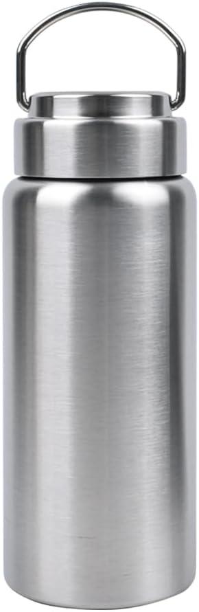 CDJ 20oz Uninsulated Single Wall Stainless Steel Water Bottle, Reusable Metal Water Bottle for Sports, Leakproof and Durable, Perfect for Hiking, Gym, Picnics, and Outdoor Activities