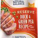 Natural Balance Limited Ingredient Adult Grain Free Dry Cat Food, Reserve Duck & Green Pea Recipe, 4 Pound (Pack of 1)