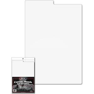 BCW Tall Comic Dividers (25 Pack) | Tabbed, Acid-Free Organizers for Comic Storage | Archival-Quality & Durable for Long-Term Use