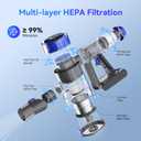 Cordless Vacuum Cleaner, 10-in-1 Lightweight Stick Vacuum with 33 kPa Powerful Suction, 45-Min Runtime, Rechargeable Vacuum Cordless for Home Hard Floor Low-Pile Carpet and Pet Hair