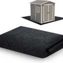 Waterproof Washable Garden Flooring Pad with Non Slip Backing, Soft Furniture Patio Covering Carport dust Oil Mat-Tool Shed, Gray