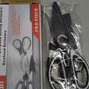 Precision Kitchen Shears by Gidli Includes Seafood Scissors As a Bonus - Heavy Duty Utility Stainless Steel All Purpose Ultra Sharp Scissors for Food/Cooking