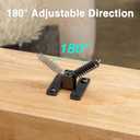 Adjustable Height and Angle Stainless Steel Connectors for Easy Installation of 1/2" Deck Stair Hollow Metal Balusters (60, Not Include Shoes)