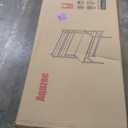 Aquzee Computer Desk, Easy Assembly Gaming Table with Hutch and Shelves, 4 Tiers Desk with Large Wood Desktop, Metal Legs, Ideal for Storage Study Work Writing Homework, White, 55Wx65Hx23.6D Inches