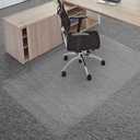 HOMEK Office Chair Mat for Medium Pile Carpets, 48" x 60" Delivered Flat Desk Floor Mat for Carpeted Floors - Easy Chair Rolling, Heavy Duty Studded Computer Chair Mat for Carpet