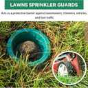 Outside Lawn Sprinkler Head Protector Pack of 10 Durable Plastic Sprinkler Donuts (8" Diameter, 2.5" Center Opening) Universal Fit for Hunter PGP & Standard Sprinkler Heads