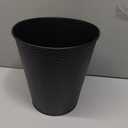 Wastebasket for Bedroom, Bathroom, Trash Can 6 Liters, Black, Stainless Steel
