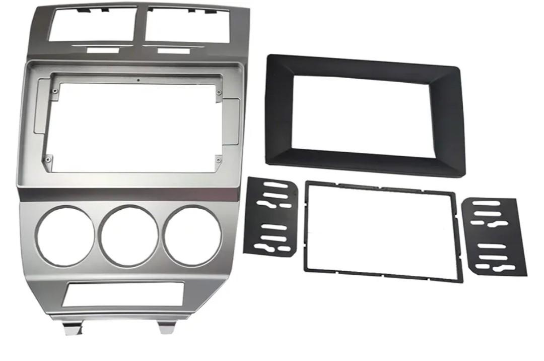 Radio Stereo Dash Installation Mount Trim Kit Compatible with Dodge Caliber 2007-2010 for 10.1" and Double Din