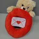 10" Stuffed Love Teddy Bear Plush Table Decoration, Romantic Stuffed Animals Cute Plush Gift for Girlfriend Couples, Valentine Galentines Wedding Party Decor