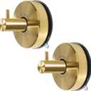 SVG HOME- Wall Hooks | 2 pcs Suction Cup Hooks Removable, Stainless Steel 304, for Most Household Walls | Shower Hooks Suction Cup | Towel Hooks for Bathrooms | Door Hanger Hook | Wall Hook (Gold)