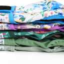 Female Dog Diapers 5Pcs - Premium Reusable Diapers for Doggie in Heat - Highly Absorbent Dog Diapers Female for Pet Incontinence with Adjustable Snaps, Green, M