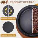 JIAWANSHUN Electric Coffee Bean Roaster for Home Use 1.1lb Capacity Temperature Control (0-240), Non-Stick, Perfect for Beginner Roasting, 1200W, 110V