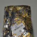 Artoid Mode Black Gold Dahlia Flower Gauze Table Runner 120 Inch 10FT, Glitter Metallic Foil Seasonal Sheer Dining Holiday Table Decor for Home Party
