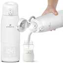 Baby Portable Bottle Warmer Pro|500ml Large Capacity with Ultra Powered 14000mAh Battery |48-Hours Performance for Travel & Home |Fast Charging & Heating for Breastmilk or Formula