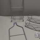 Shower Caddy Hanging 3 Tier with Two Movable Baskets, Grey Shower Caddy with Hooks for Towels, Sponge and More