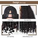 Afro Wig V Part Kinky Curly Wigs for Black Women, 180% Density Wear and Go Glueless Wig with Unique Bouncy Curls in the End, Synthetic No Leave out Clip in (#1B Black wig, 24 Inch)