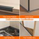 Elvone Wall Corner Protector & Edge GuardPeel and Stick Wall Trim Moulding Inside & Outside Corner Molding Trim Caulk Strip, Self Adhesive Trim for Wall Edge,Ceiling,Countertop, 1.6 W x40 LBlack
