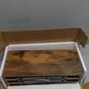 QEEIG Floating Shelves for Wall Bathroom Shelf Bedroom Kitchen Living Room Hanging Book Shelves Small Farmhouse Decor 16 inch Set of 3, Rustic Brown (015-BN3)