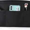 Sightor Nylon Handbag Organizer Insert - Purse Tote Shaper in Bag (Black, X-Large)