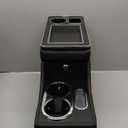 Truck Center Console Organizer Between Seat for Minivans, SUVs, Middle Van Bench Organizer for Floor Between The Back Seat Console 18 Wheelers Locking Design with Sliding Lid Design