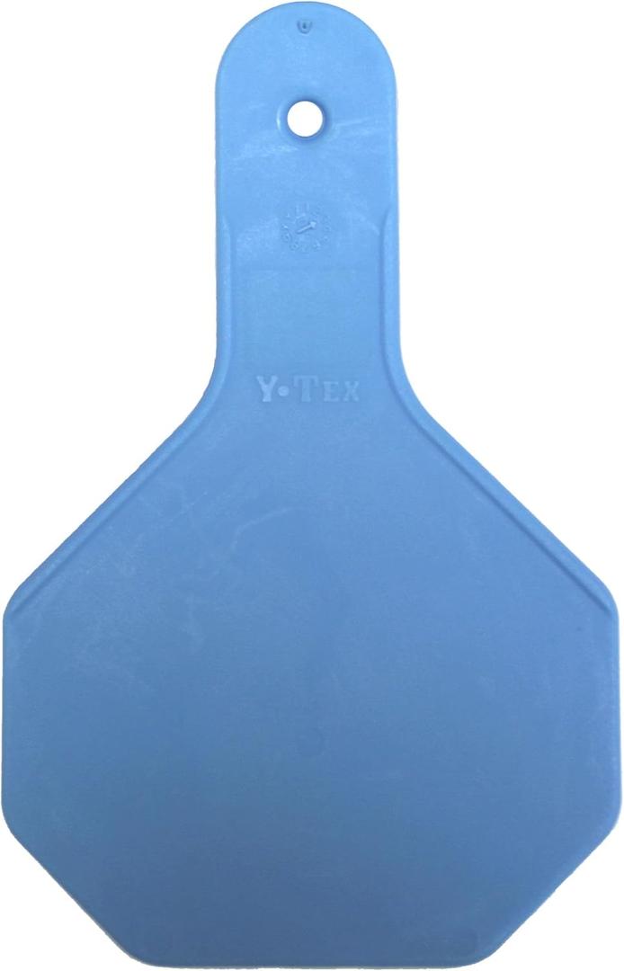 3 Star All American Y-Tex Cow Eartags (25ct) Blank Identification Cattle Blue