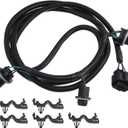 X AUTOHAUX 22869169 Tail Light Lamp Wiring Harness for Chevrolet Silverado 1500 2014 2015 for Chevrolet Silverado 2500HD 3500HD 2015 Passenger Side