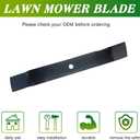2PCS 3-N-1 Blades Fit for 42 inch Lawn Mower Blades Compatible with John Deere 102 125 135 D100 D105 D120 D130 LA100 LA105 LA110 Tractor Replace OE GX22151 GY20850 50-3231 AM137333 AM137328