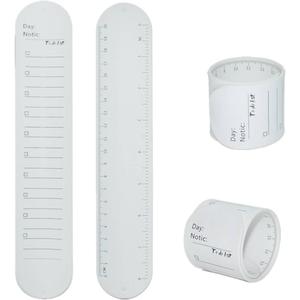 4PCS Wearable Silicone Memo Wrist Band Reusable Waterproof Erasable